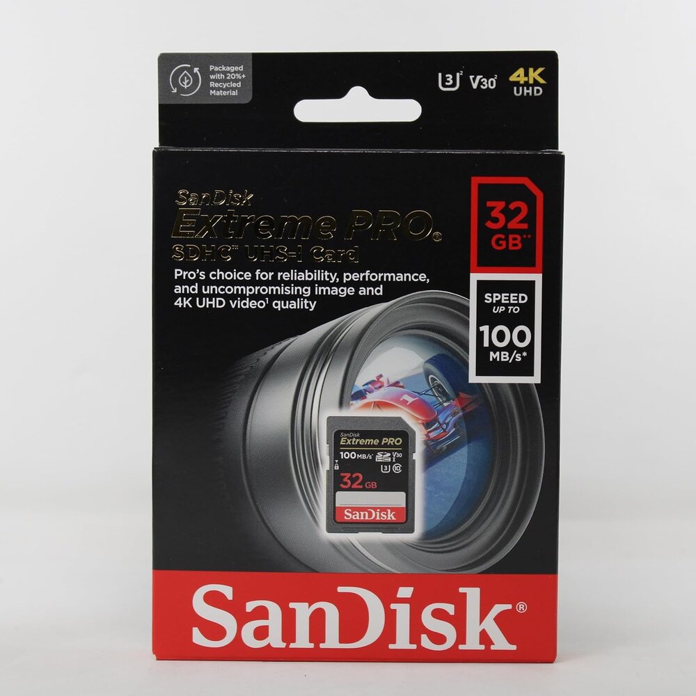 Extreme Pro SDHC 32GB  100MBs